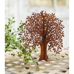 Metall Rost Gartendeko Edelrost rostige Garden Rost Deko Baum Lebensbaum Gartendeko Edelrost Tischdeko Metall Rostoptik ( Baum klein )